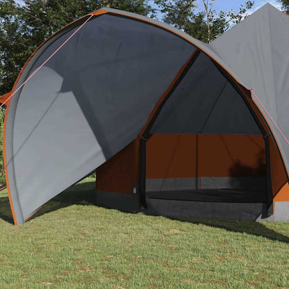 Teepee Tent met dak Grijs en Oranje 600 x 600 x 347 cm