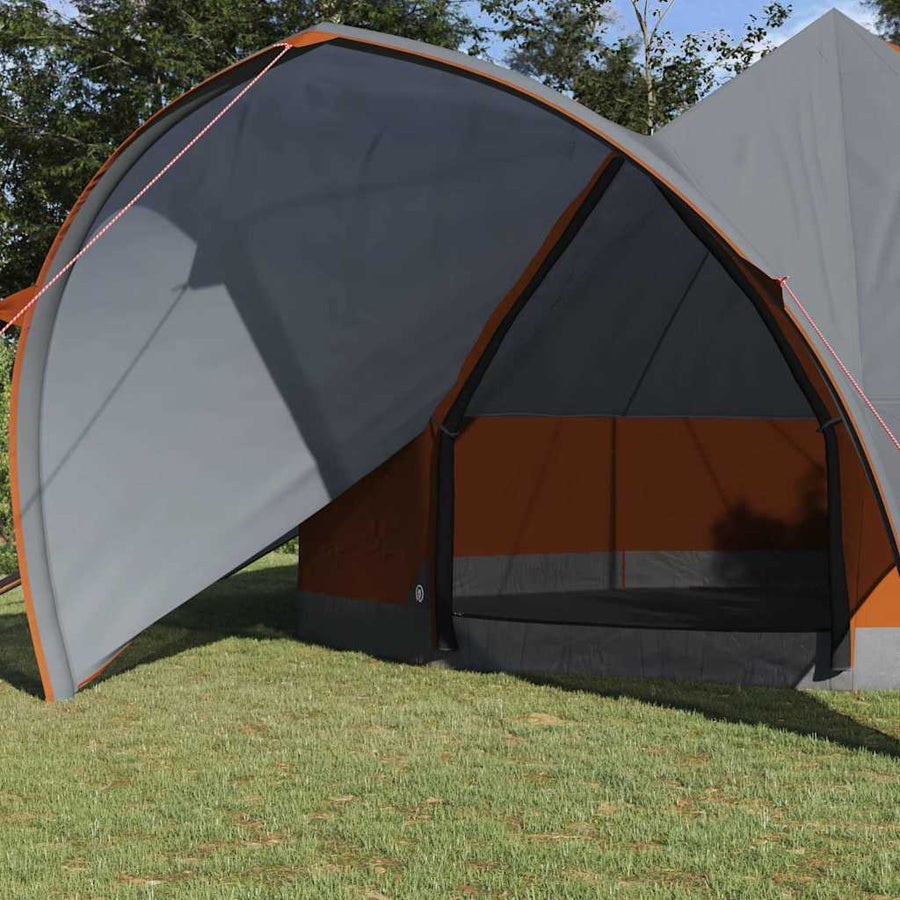 Teepee Tent met dak Grijs en Oranje 600 x 600 x 347 cm