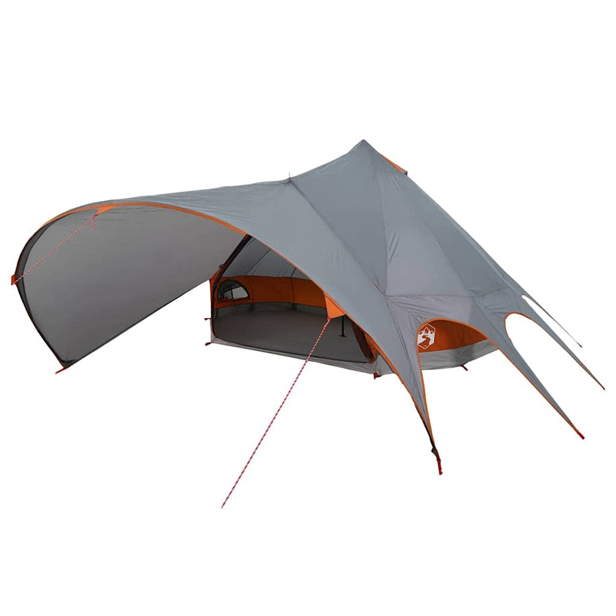 Teepee Tent met dak Grijs en Oranje 600 x 600 x 347 cm