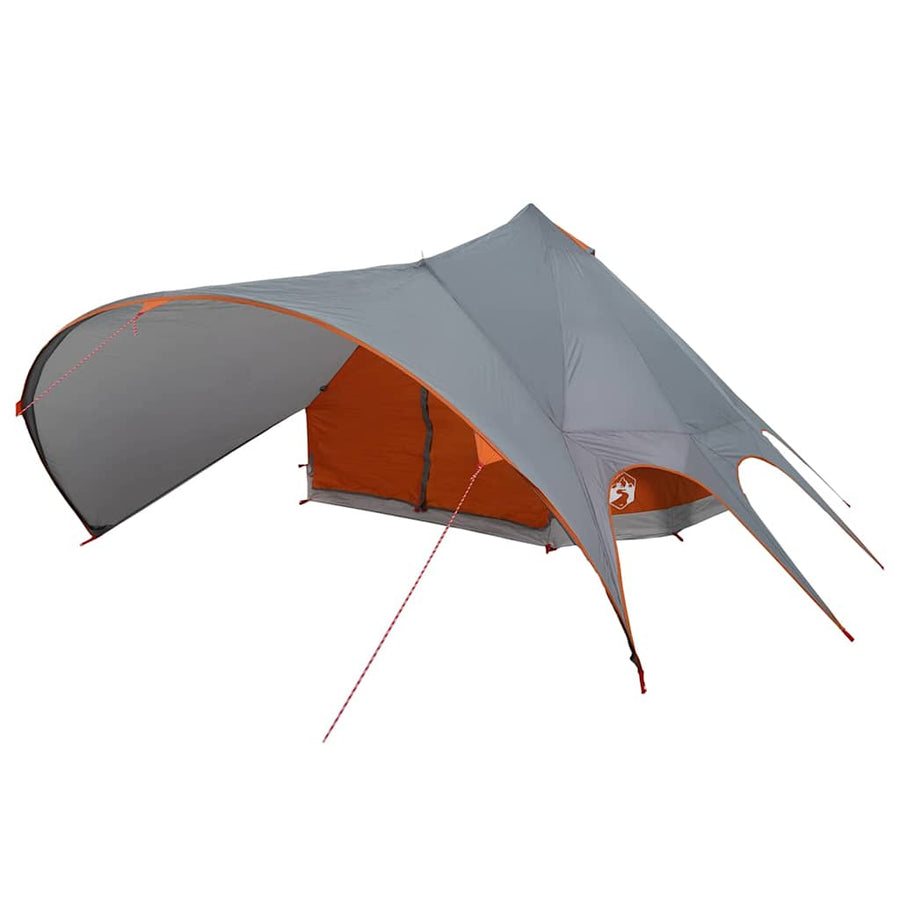 Teepee Tent met dak Grijs en Oranje 600 x 600 x 347 cm