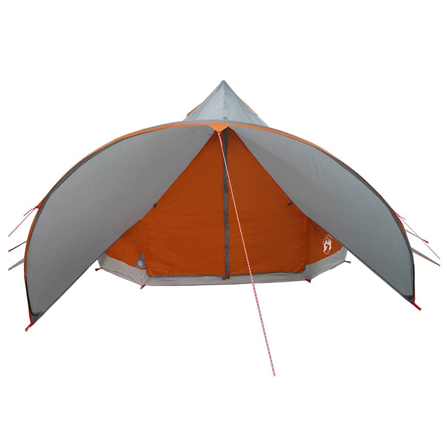 Teepee Tent met dak Grijs en Oranje 600 x 600 x 347 cm