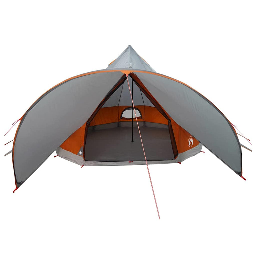 Teepee Tent met dak Grijs en Oranje 600 x 600 x 347 cm