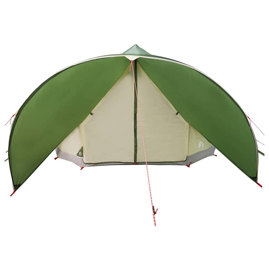Teepee Tent met dak Groen en Grijs 600 x 600 x 347 cm