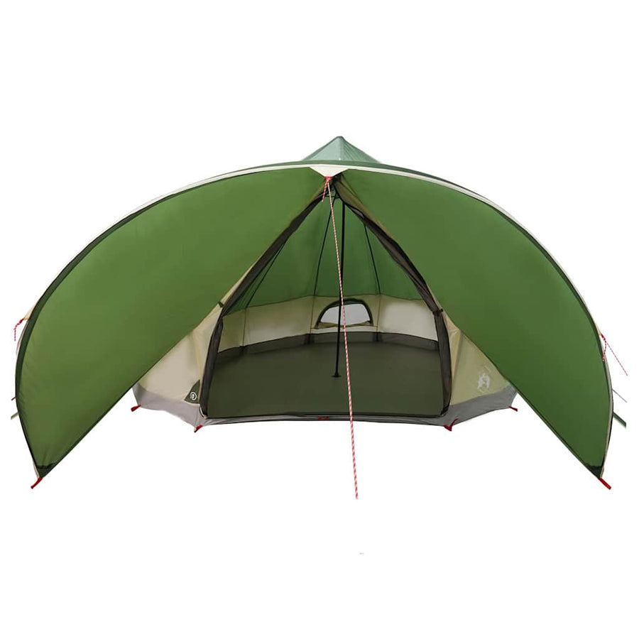 Teepee Tent met dak Groen en Grijs 600 x 600 x 347 cm