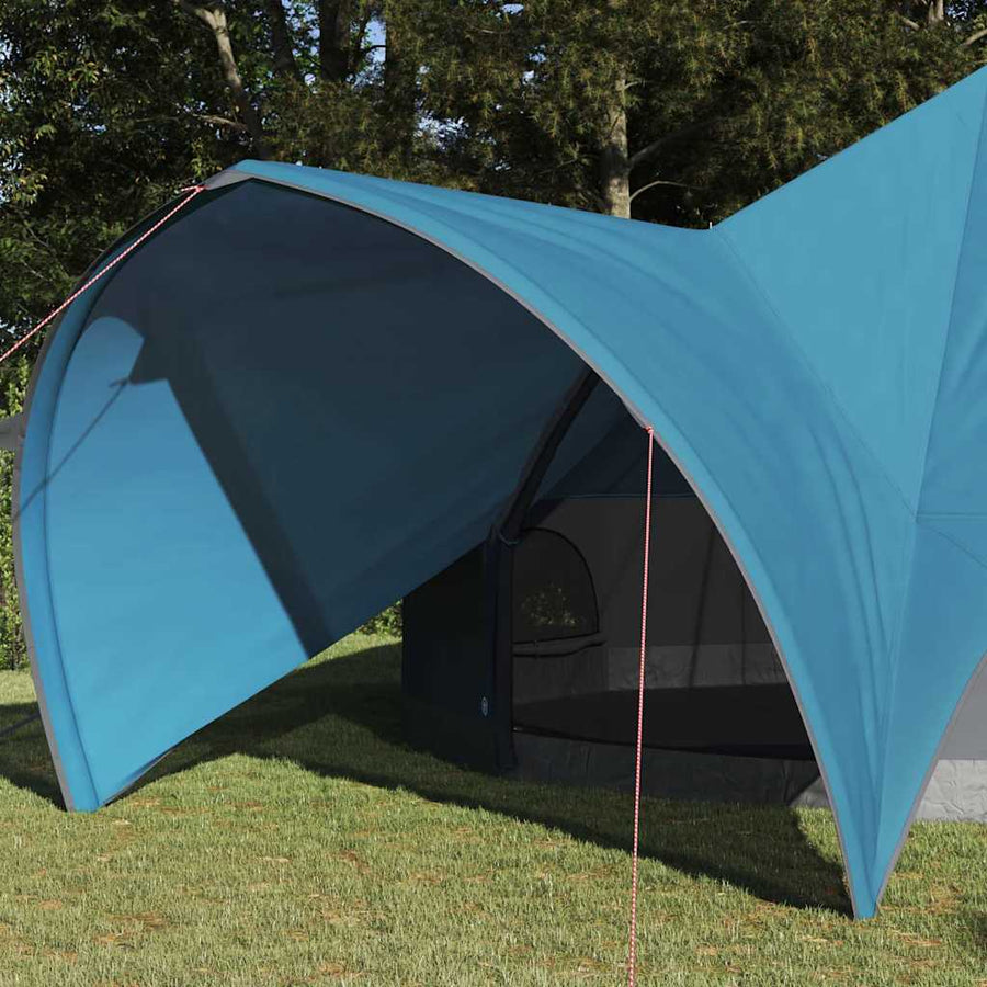Teepee Tent met dak Blauw en Grijs 600 x 600 x 347 cm
