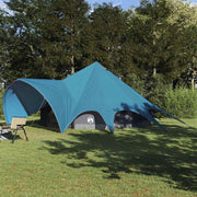 Teepee tent 9-persoons blauw grijs 502x502x297 cm