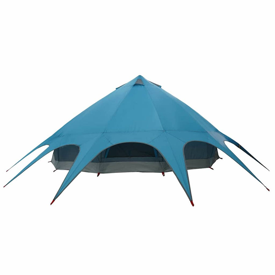 Teepee Tent met dak Blauw en Grijs 600 x 600 x 347 cm