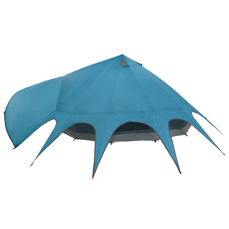 Teepee Tent met dak Blauw en Grijs 600 x 600 x 347 cm