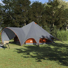 Teepee Tent for 9 Persons Grey and Orange 502 x 502 x 297 cm