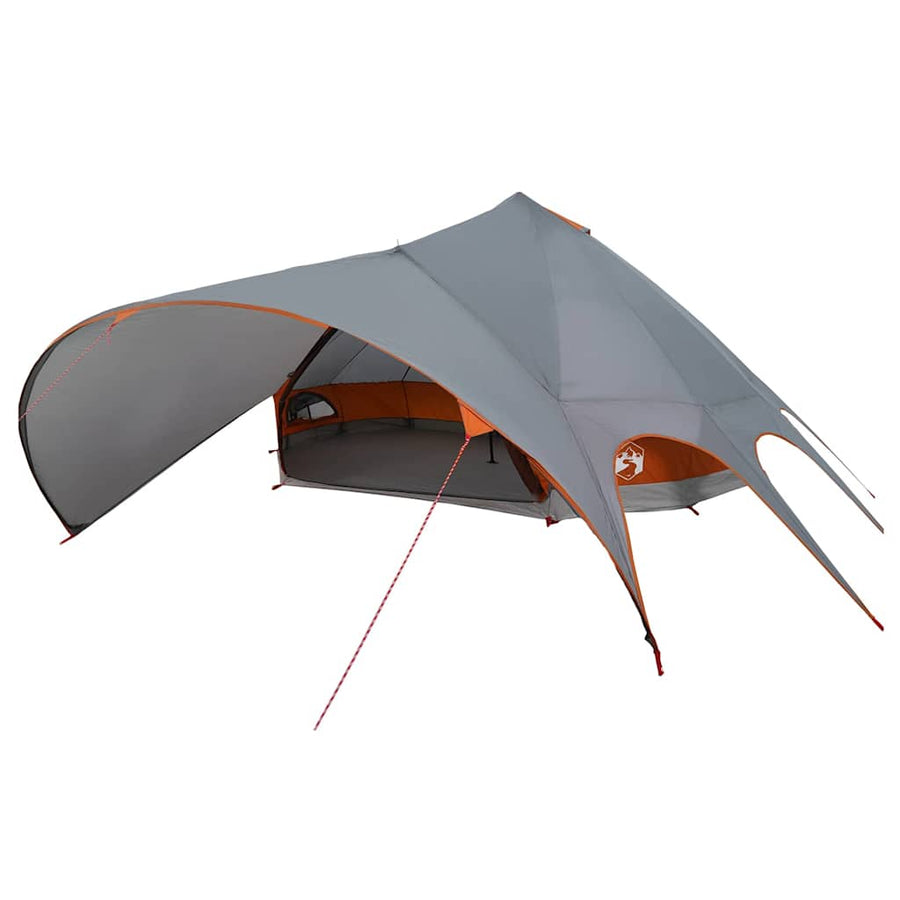 Teepee Tent met dak Grijs en Oranje 600 x 600 x 347 cm