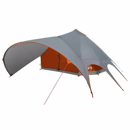 Teepee Tent met dak Grijs en Oranje 600 x 600 x 347 cm
