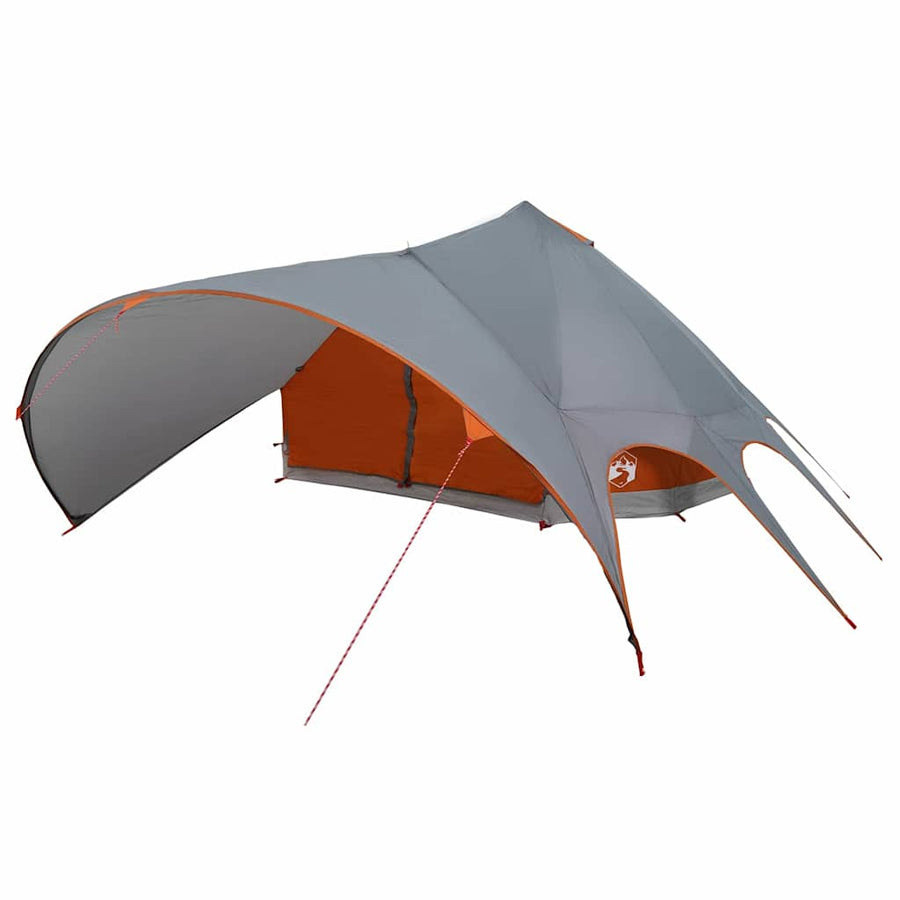 Teepee Tent met dak Grijs en Oranje 600 x 600 x 347 cm