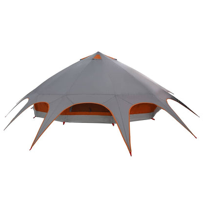 Teepee Tent met dak Grijs en Oranje 600 x 600 x 347 cm