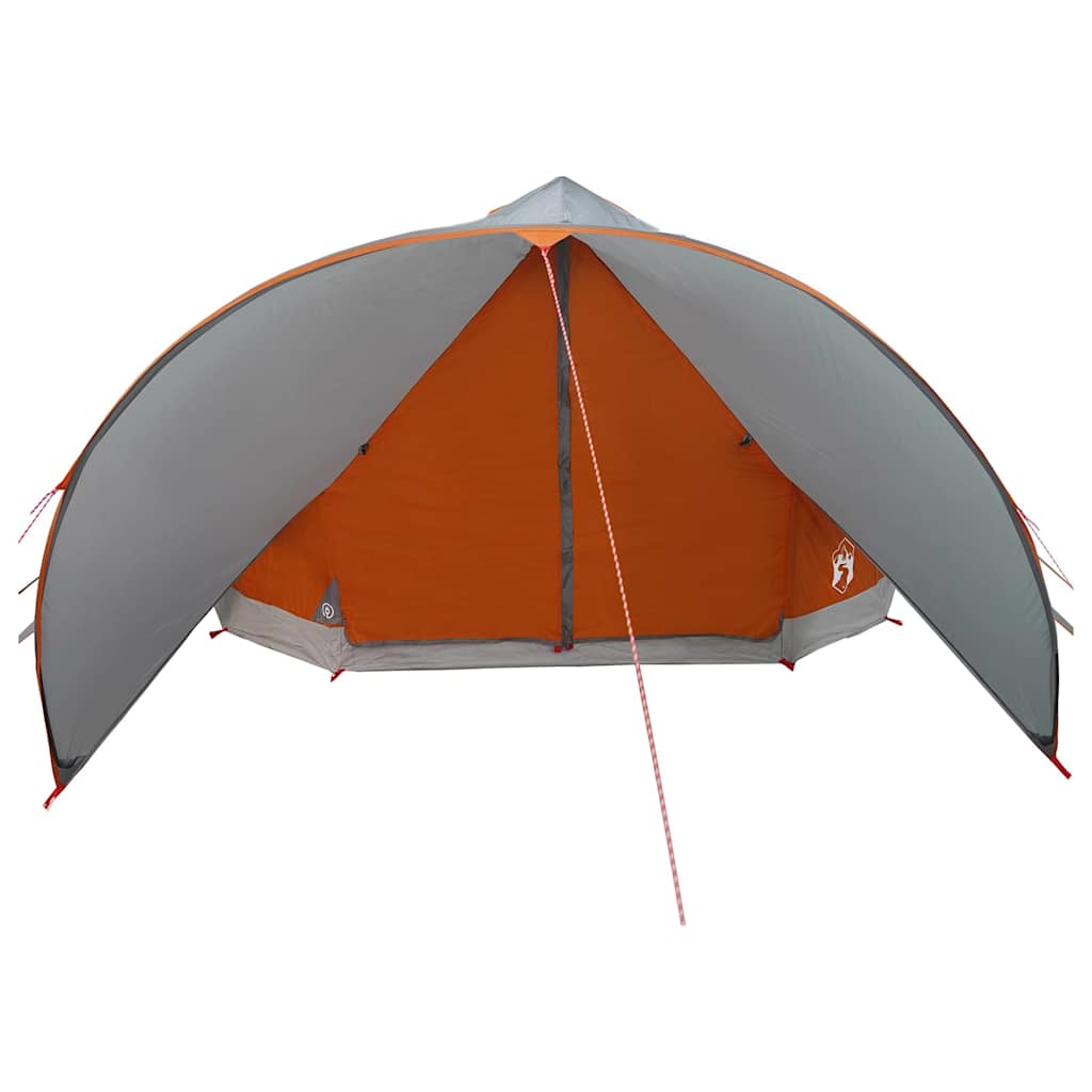 Teepee Tent met dak Grijs en Oranje 600 x 600 x 347 cm