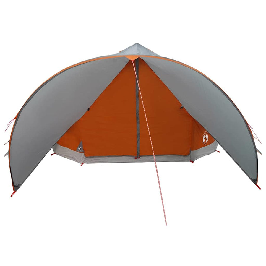 Teepee Tent met dak Grijs en Oranje 600 x 600 x 347 cm