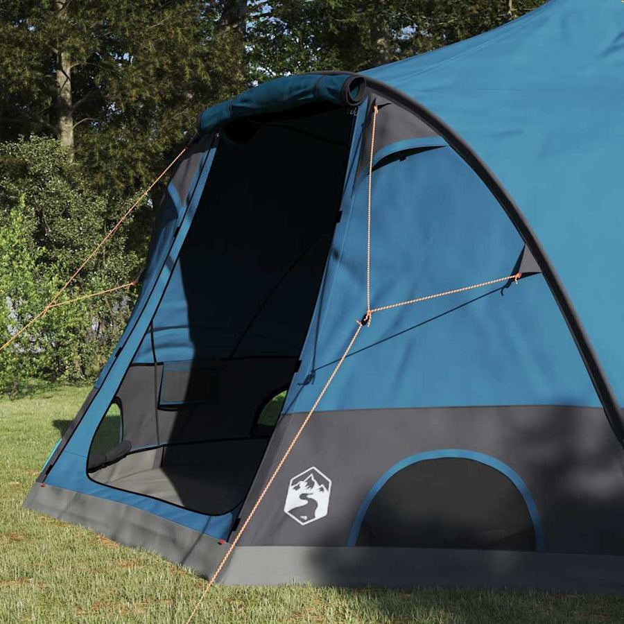 Koepeltent met dak met opslag Blauw 505 x 450 x 248 cm