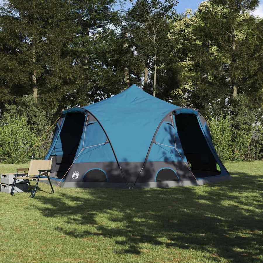 Koepeltent met dak met opslag Blauw 505 x 450 x 248 cm