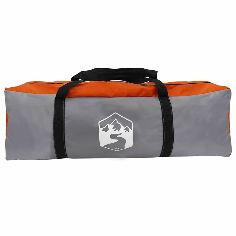 Koepeltent met dak Grijs en Oranje 505 x 450 x 248 cm