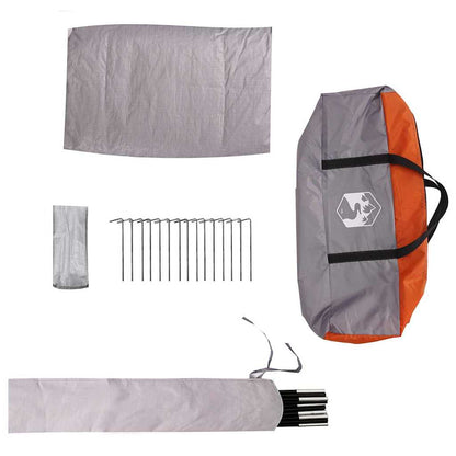Koepeltent met dak Grijs en Oranje 505 x 450 x 248 cm