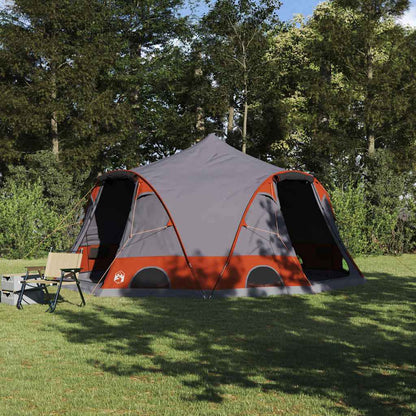 Koepeltent met dak Grijs en Oranje 505 x 450 x 248 cm