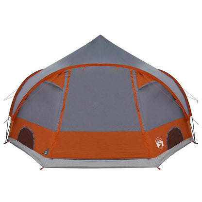Koepeltent met dak Grijs en Oranje 505 x 450 x 248 cm