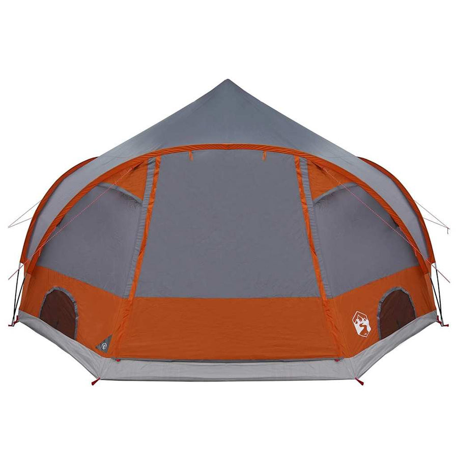 Koepeltent met dak Grijs en Oranje 505 x 450 x 248 cm