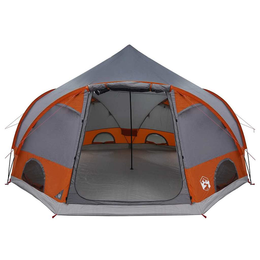 Koepeltent met dak Grijs en Oranje 505 x 450 x 248 cm