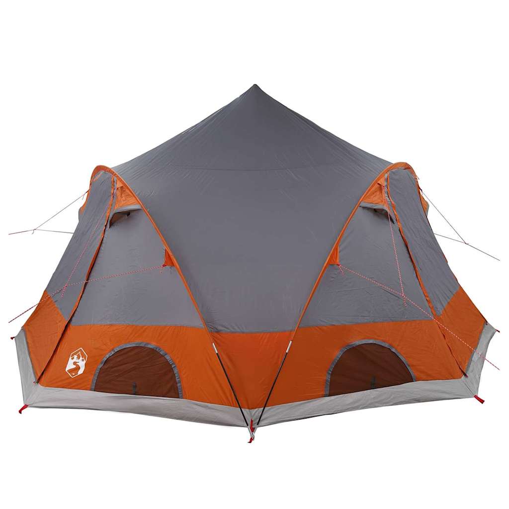Koepeltent met dak Grijs en Oranje 505 x 450 x 248 cm