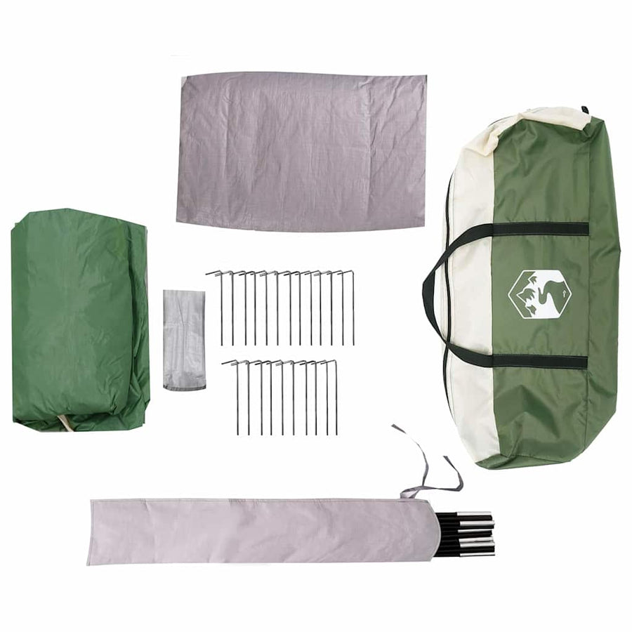 Huisje Tent met dak met opslag Groen 425 x 396 x 222 cm