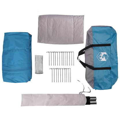 Huisje Tent met dak met opslag Blauw 425 x 396 x 222 cm