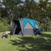 Tent 6-persoons blauw 425x396x222 cm