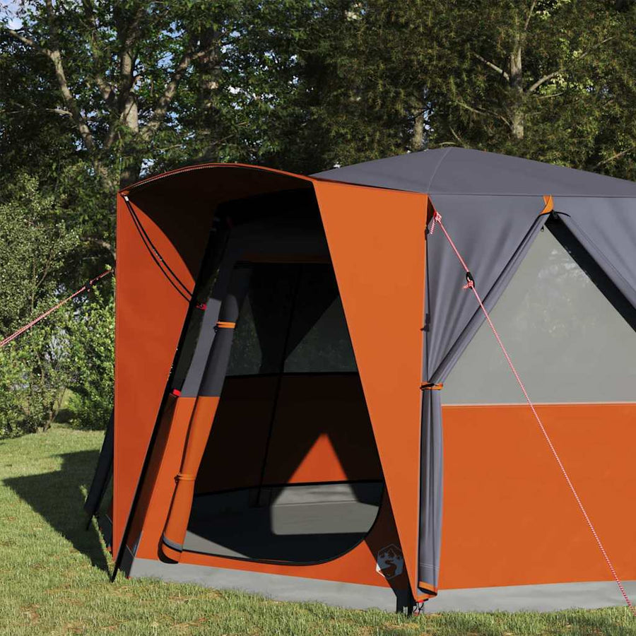 Huisje Tent met dak Grijs en Oranje 425 x 396 x 222 cm