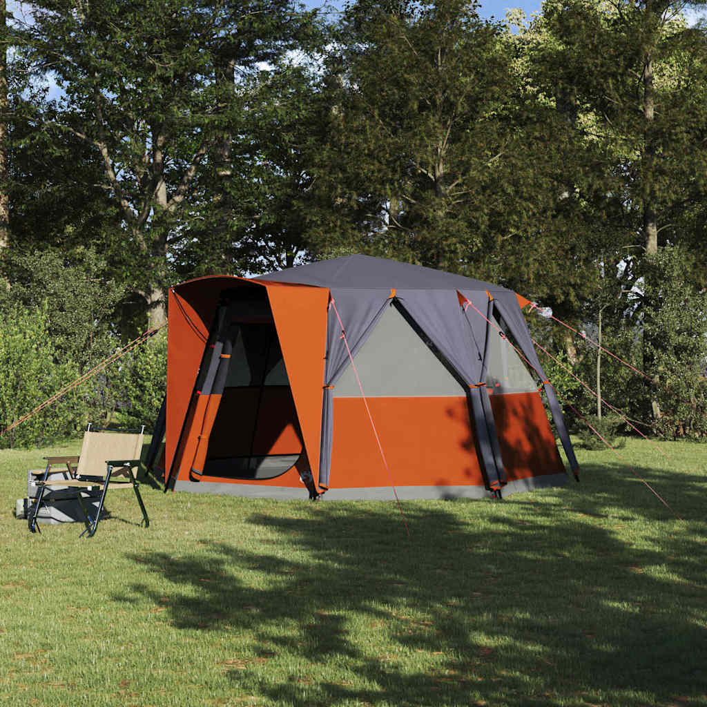 Huisje Tent met dak Grijs en Oranje 425 x 396 x 222 cm