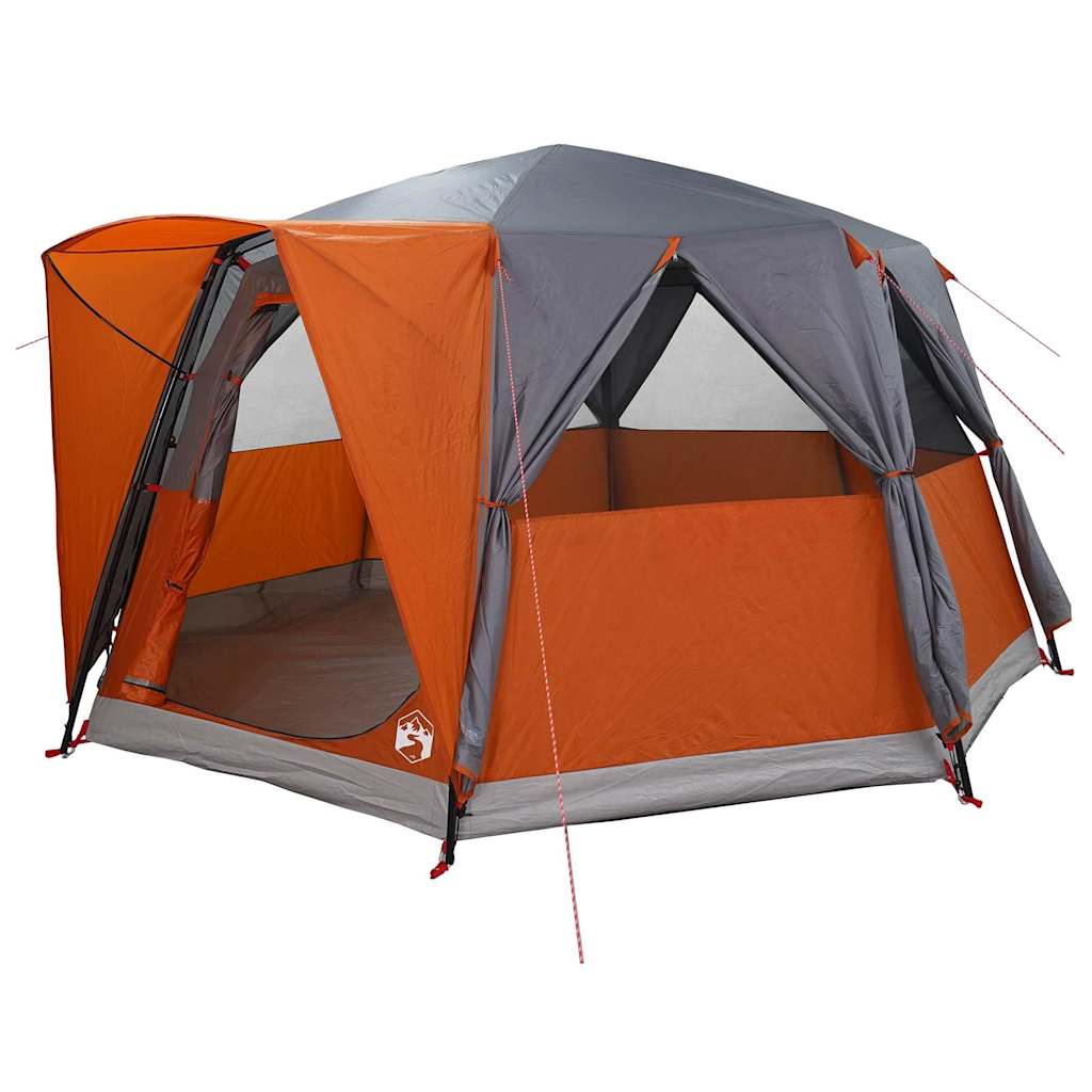 Huisje Tent met dak Grijs en Oranje 425 x 396 x 222 cm