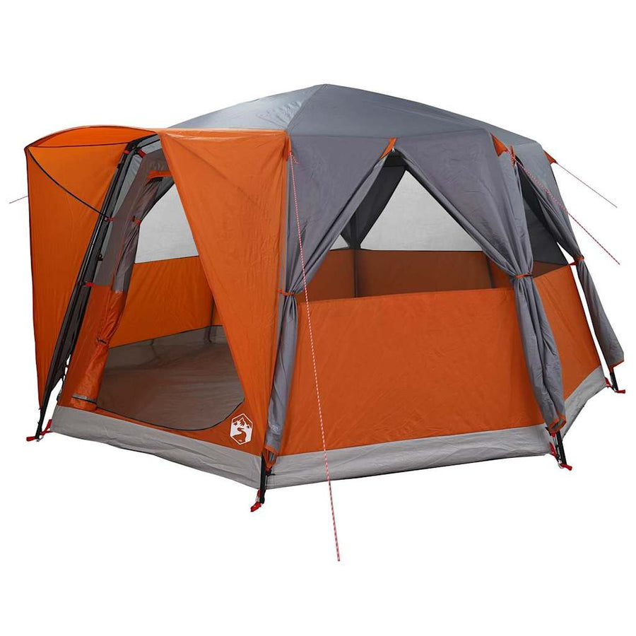 Huisje Tent met dak Grijs en Oranje 425 x 396 x 222 cm