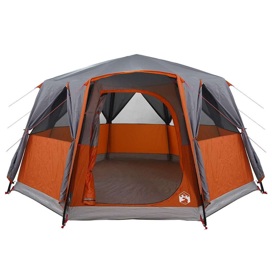 Huisje Tent met dak Grijs en Oranje 425 x 396 x 222 cm