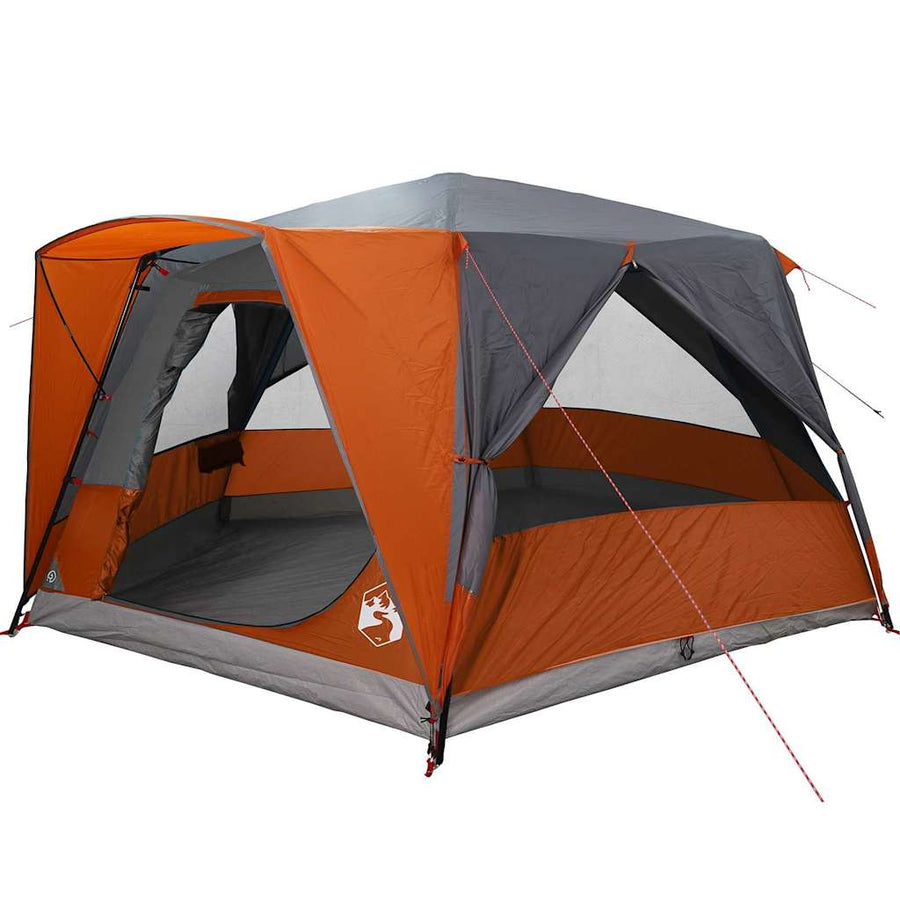 Huisje Tent met dak Grijs en Oranje 400 x 350 x 212 cm