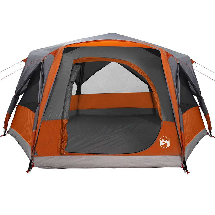 Huisje Tent met dak Grijs en Oranje 400 x 350 x 212 cm