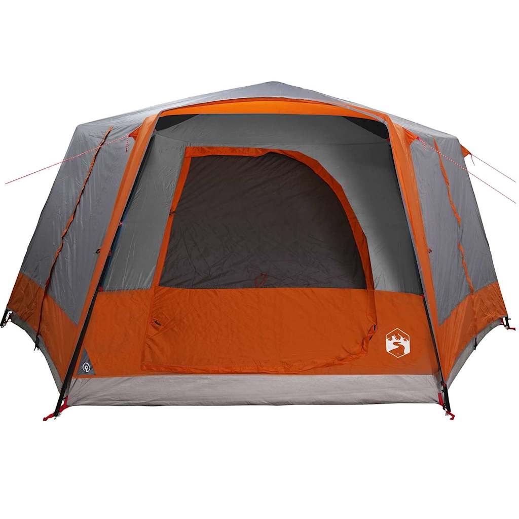 Huisje Tent met dak Grijs en Oranje 400 x 350 x 212 cm