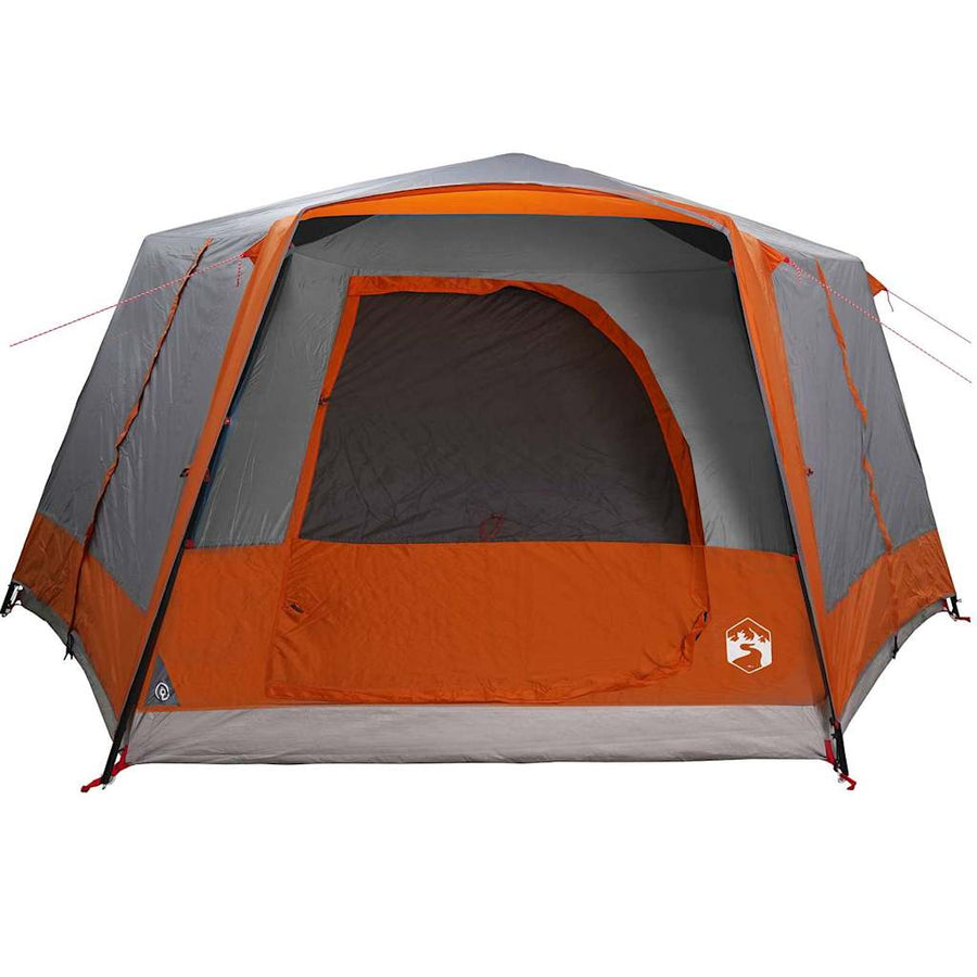 Huisje Tent met dak Grijs en Oranje 400 x 350 x 212 cm