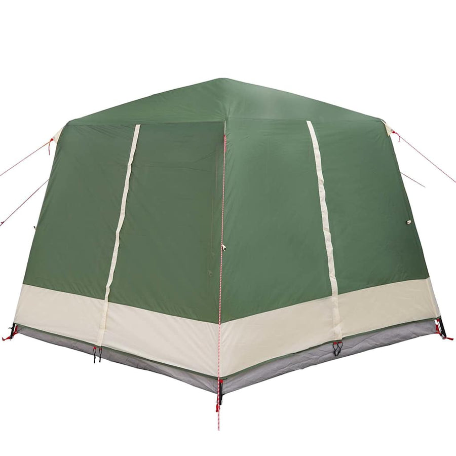 Huisje Tent met dak met opslag Groen en Wit 333 x 317 x 194 cm