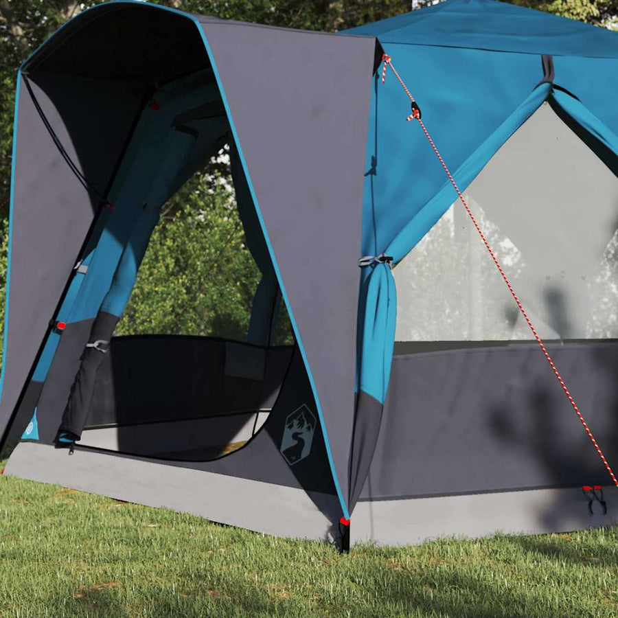 Huisje Tent met dak Blauw en Grijs 333 x 317 x 194 cm