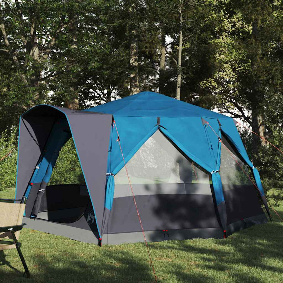 Huisje Tent met dak Blauw en Grijs 333 x 317 x 194 cm