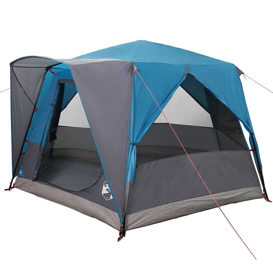 Huisje Tent met dak Blauw en Grijs 333 x 317 x 194 cm