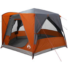 Huisje Tent met dak Grijs en Oranje 333 x 317 x 194 cm