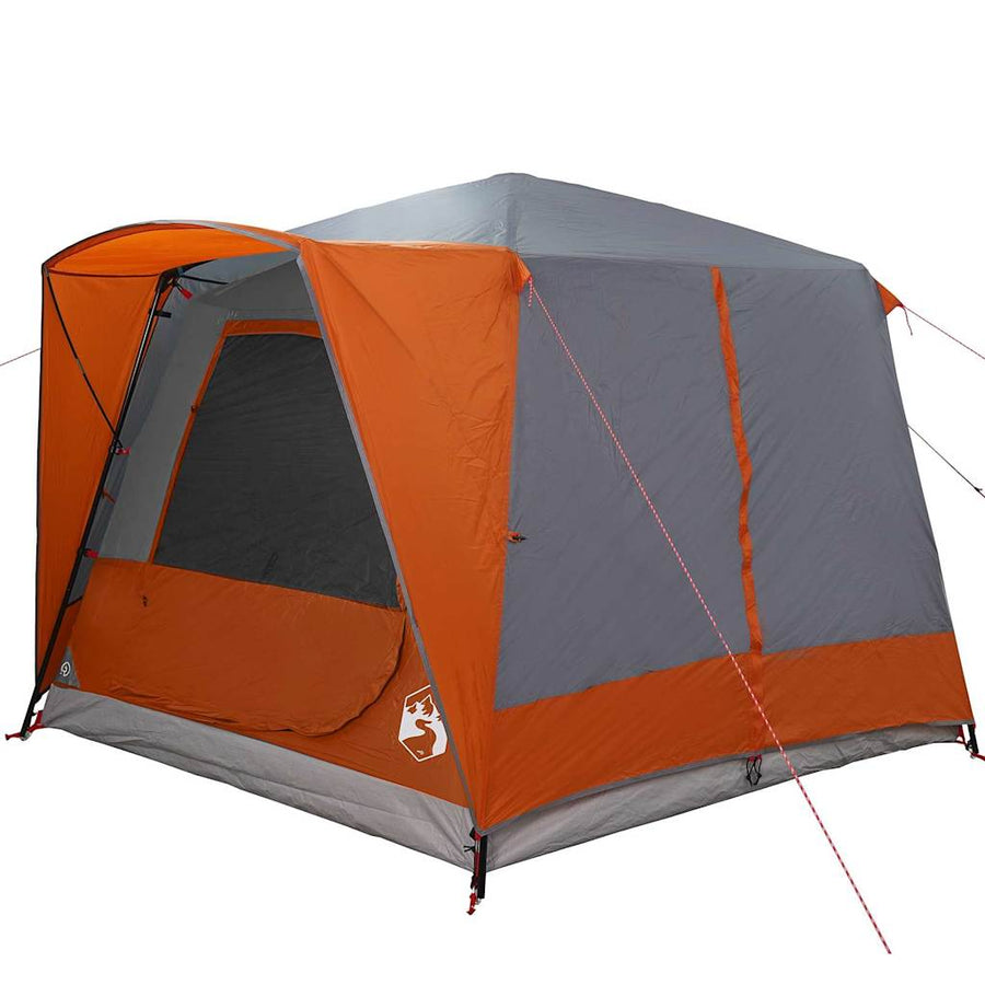 Huisje Tent met dak Grijs en Oranje 333 x 317 x 194 cm