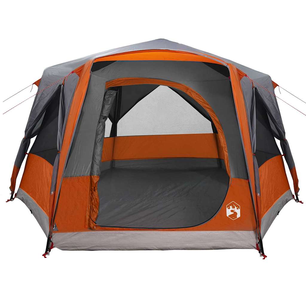 Huisje Tent met dak Grijs en Oranje 333 x 317 x 194 cm