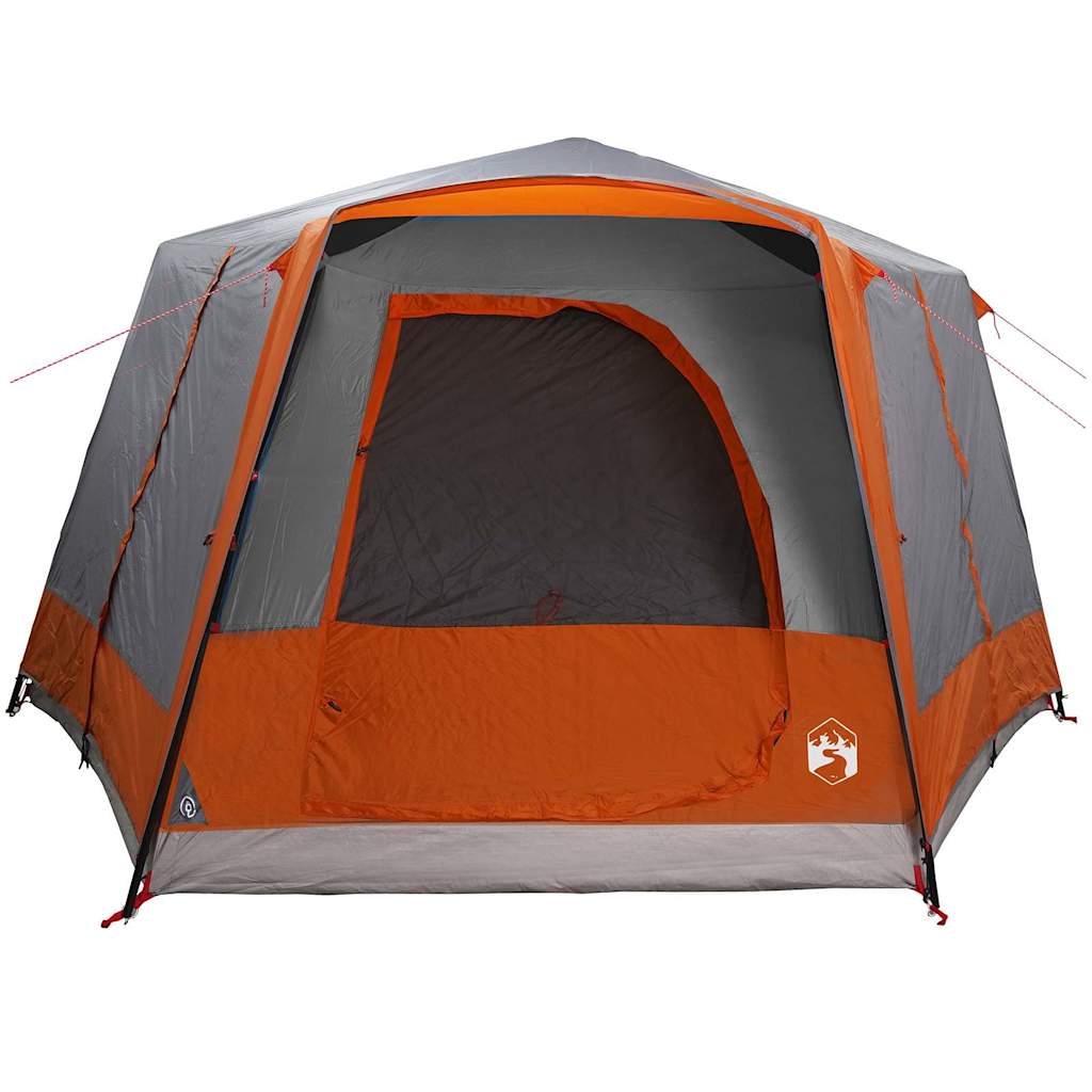 Huisje Tent met dak Grijs en Oranje 333 x 317 x 194 cm