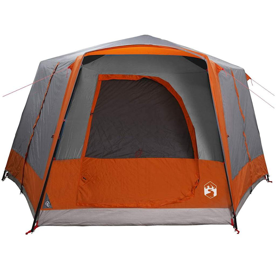 Huisje Tent met dak Grijs en Oranje 333 x 317 x 194 cm