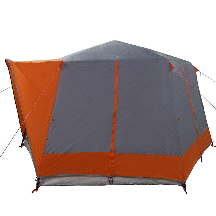 Huisje Tent met dak Grijs en Oranje 333 x 317 x 194 cm